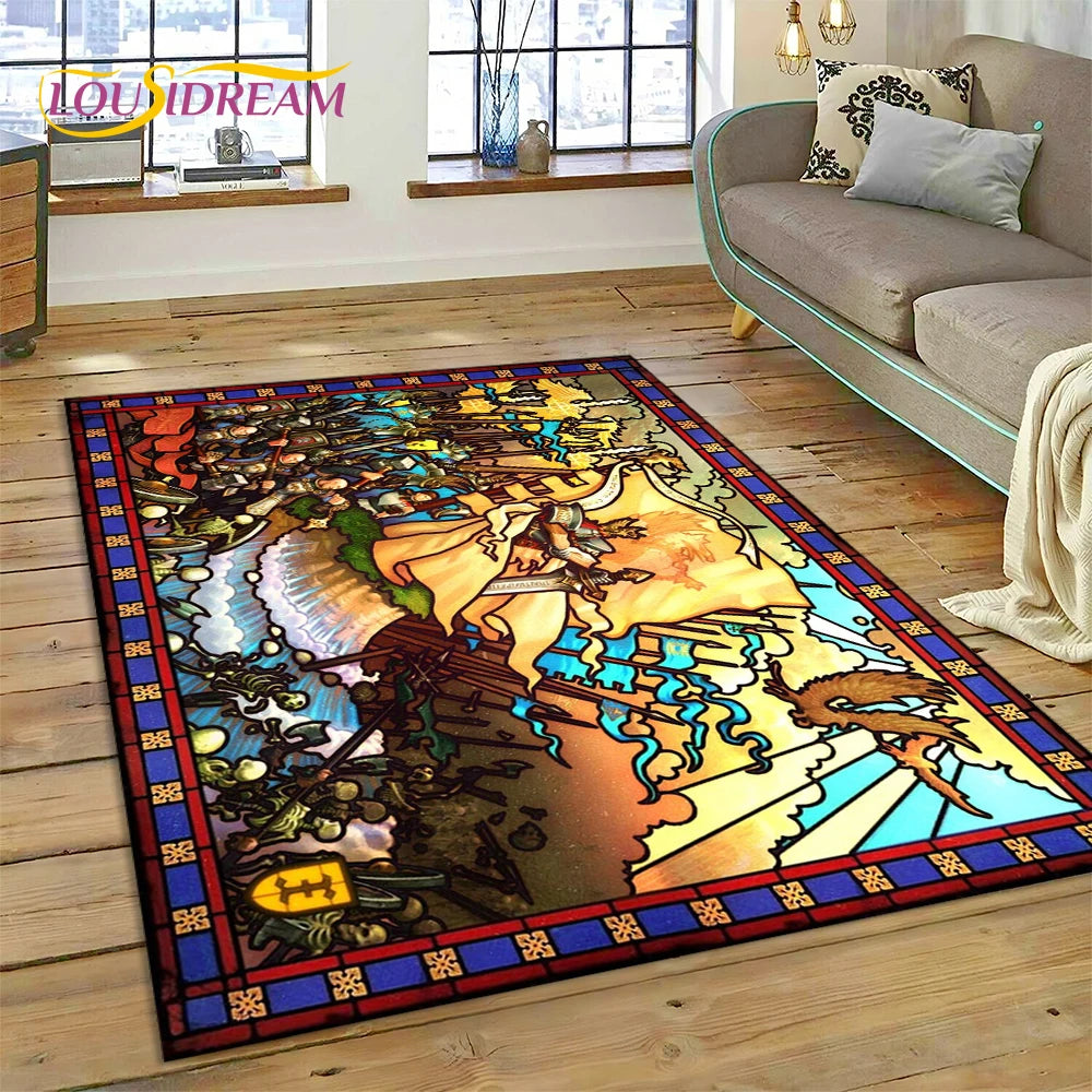 Heroes of Might & Magic Retro Gaming Rug – Non-Slip Floor Mat for Living Room, Bedroom & Sofa, 27 Designs & 9 Sizes