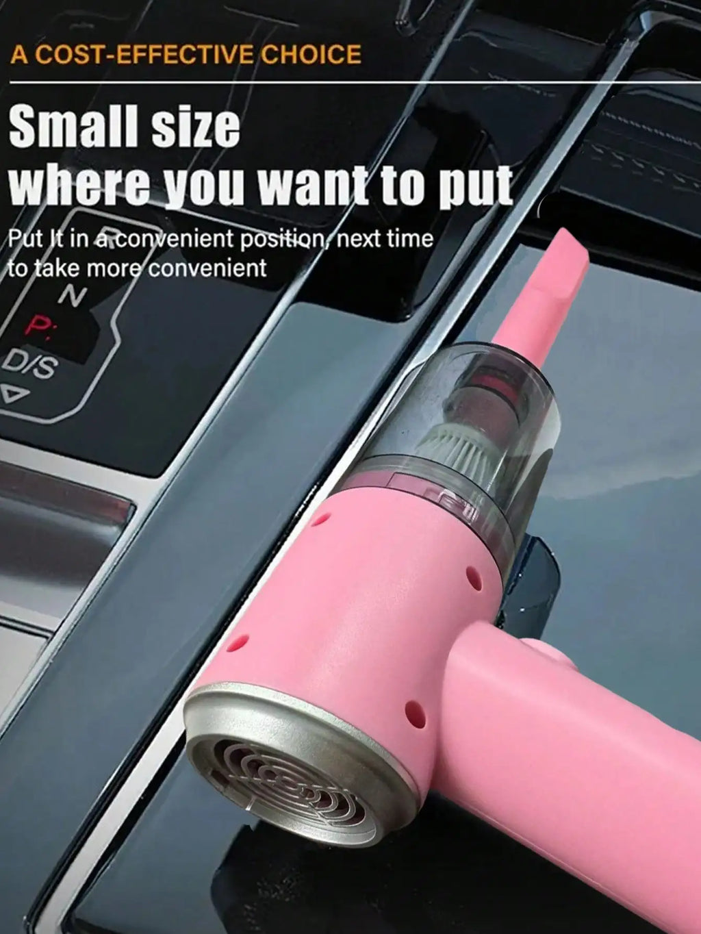 3-in-1 Suction & Blowing Vacuum Cleaner — USB Charging Portable Car & Home Vacuum with 3 Blow Nozzles