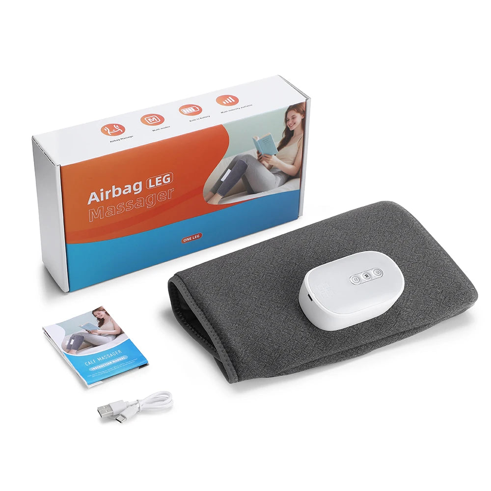 Wireless 360° Air Pressure Calf Massager — 3-Mode Airbag Leg & Foot Circulation Booster