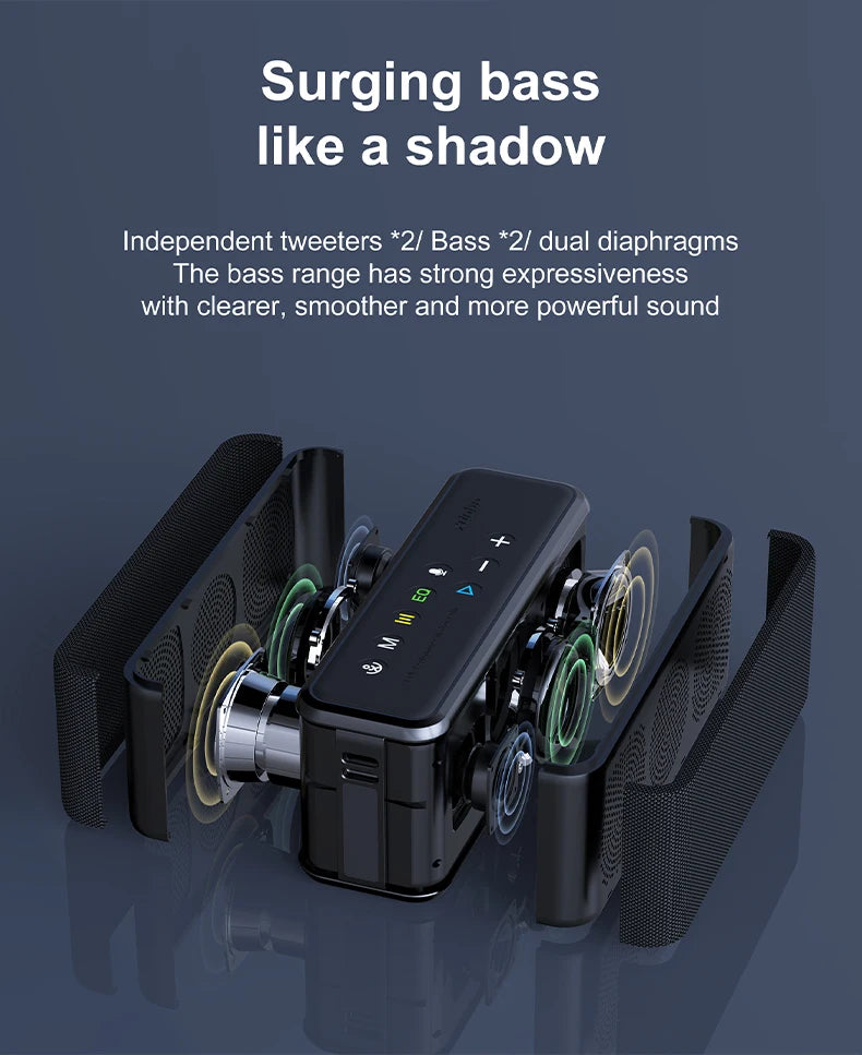 XDOBO X8 Max Portable Bluetooth Speaker — High-Power Outdoor Sound with LED Lights