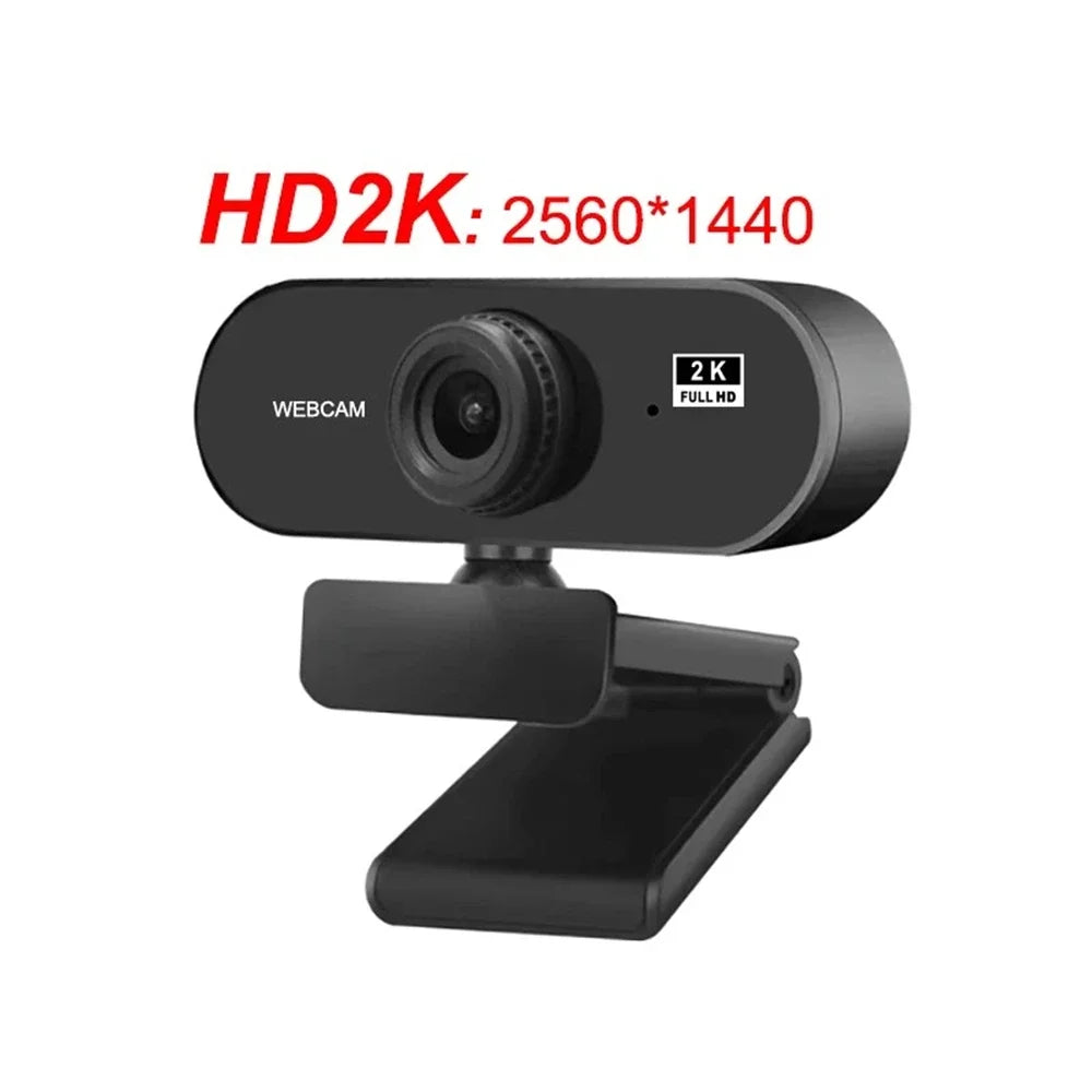 HD USB Webcam with Microphone – 480P to 2K, Desktop & Laptop Camera for YouTube, Skype & Streaming