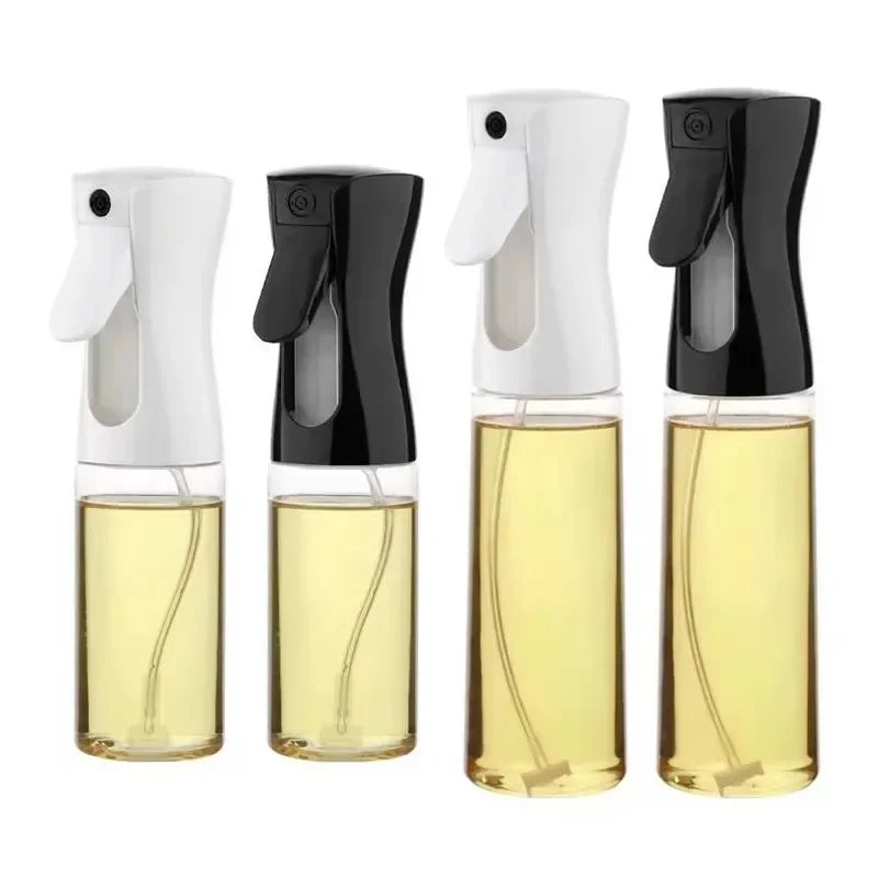 Spray Less. Cook Better. — Reusable Oil Mist Spray Bottle | Food Grade, Olive Oil & Vinegar Dispenser, 200/300/500ml, Black & White