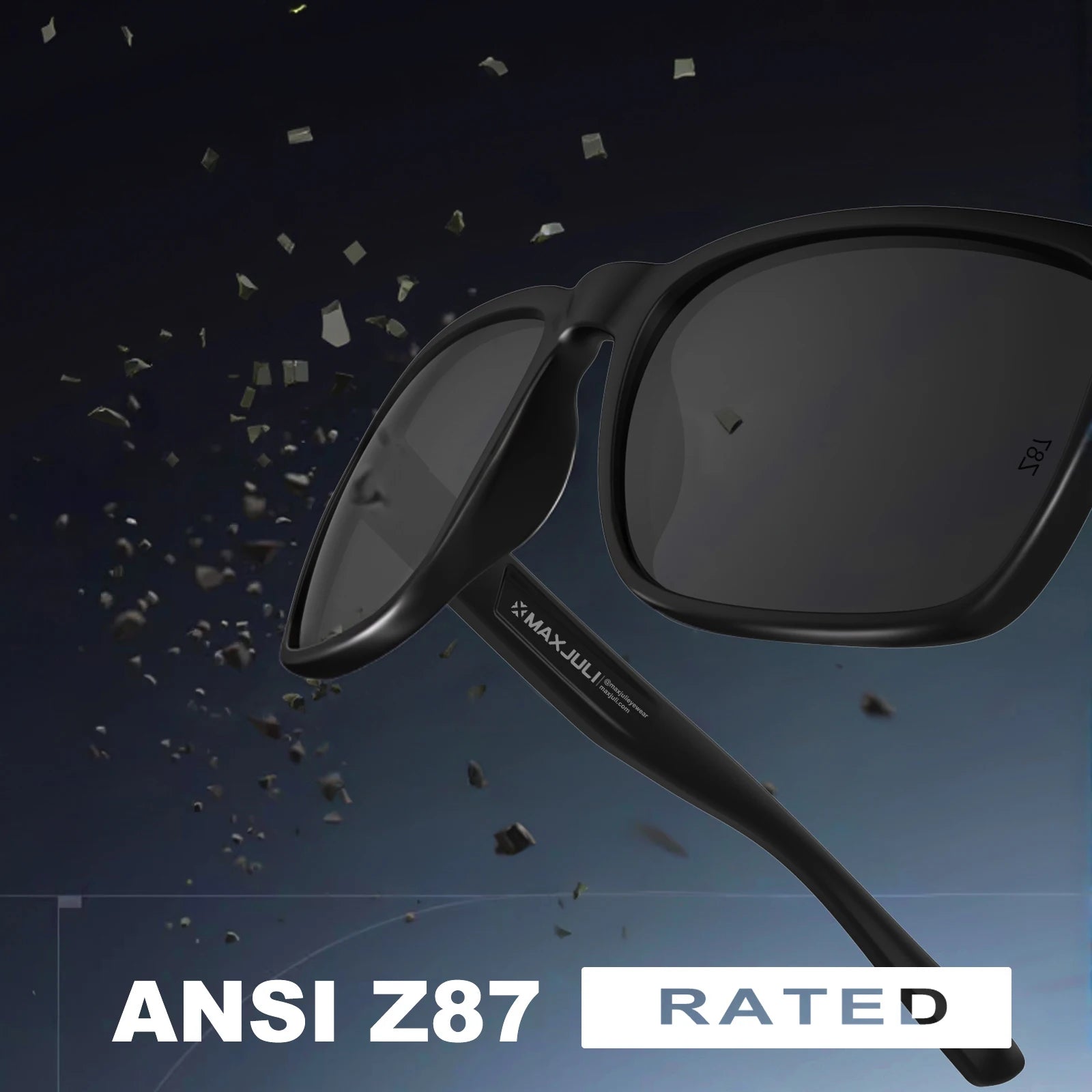 MAXJULI Z87 Oversized UV400 Sunglasses — Wide Fit