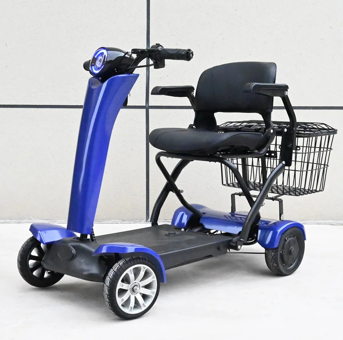 Foldable 4-Wheel Mobility Scooter – 250W Dual Motor, 20–50 km Range