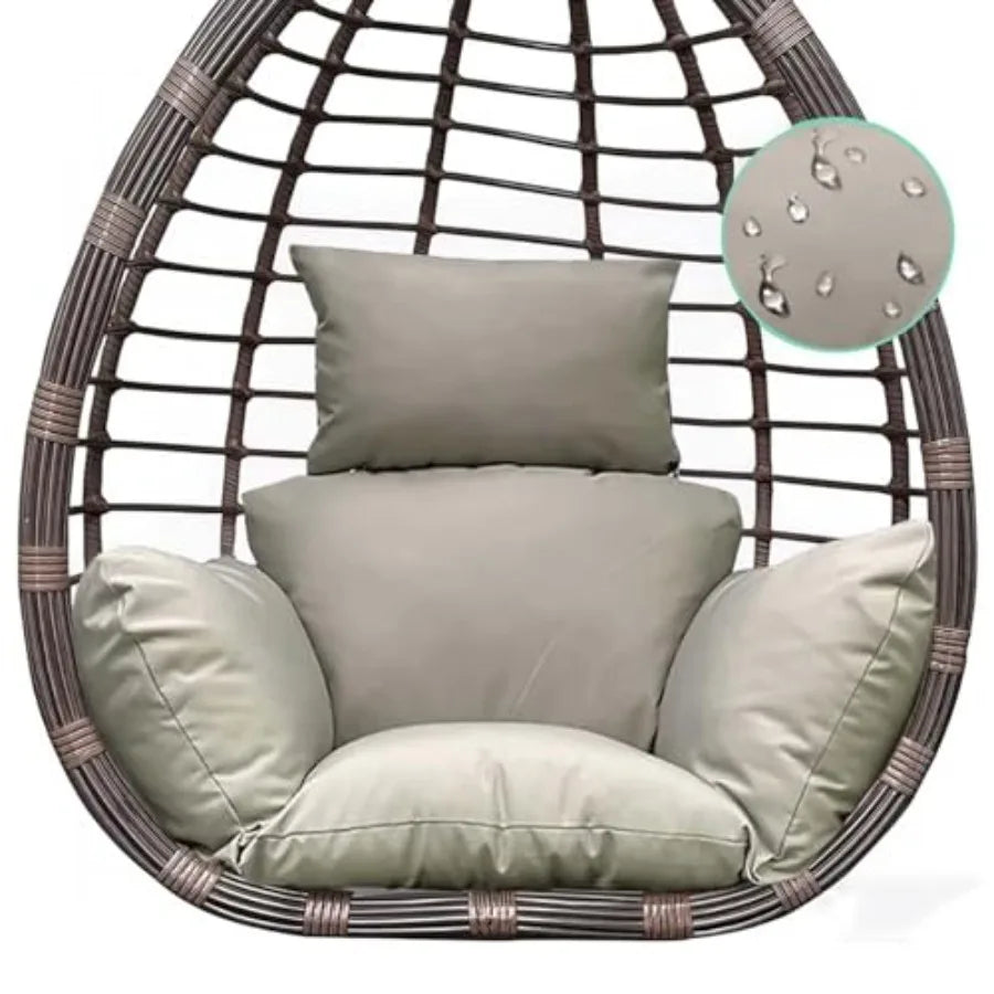 Egg Chair Cushion — Thick Hanging Chair Seat Pad for Indoor & Outdoor Use