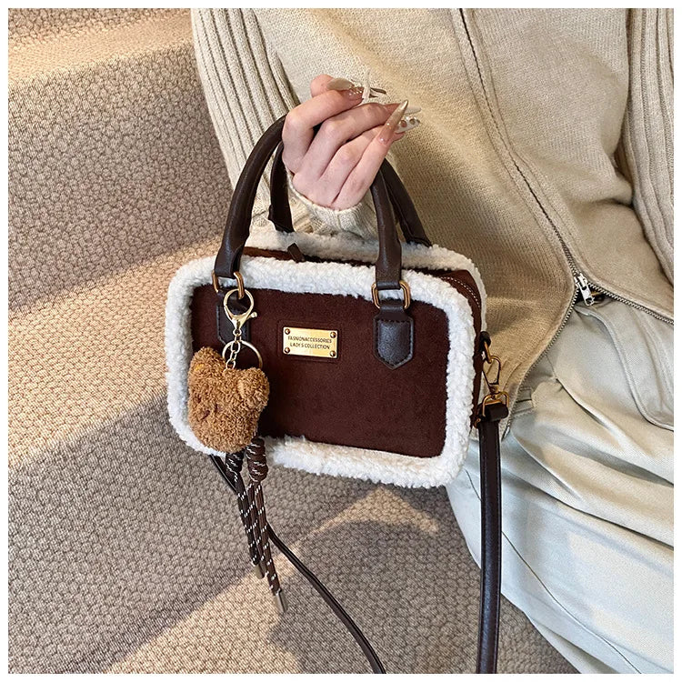 Plush Crossbody Bags for Women Shoulder Bags Versatile Purse and Handbags Designer Bag Female Bags Сумка Женская Bolsos Mujer