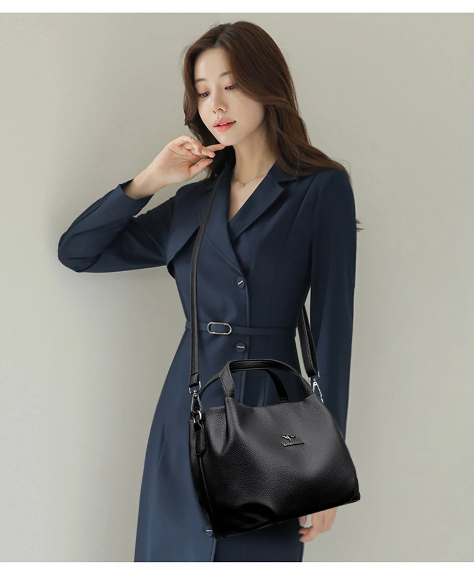LUYIAIXI Luxury Letter Accent Crossbody Shoulder Tote – High Quality Designer Handbag for Women