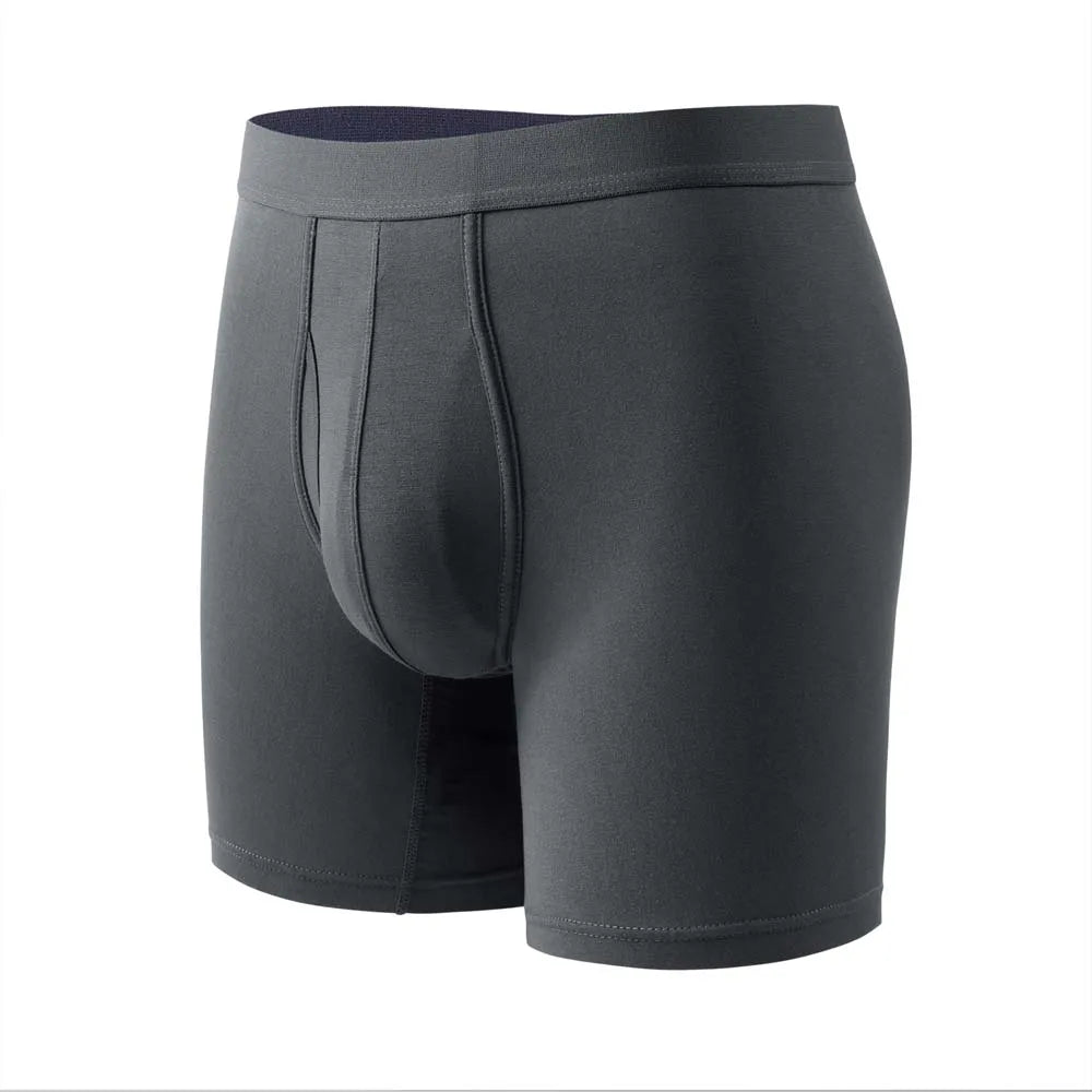 Men's Bamboo-Blend Long Boxer Briefs, 8-Pack