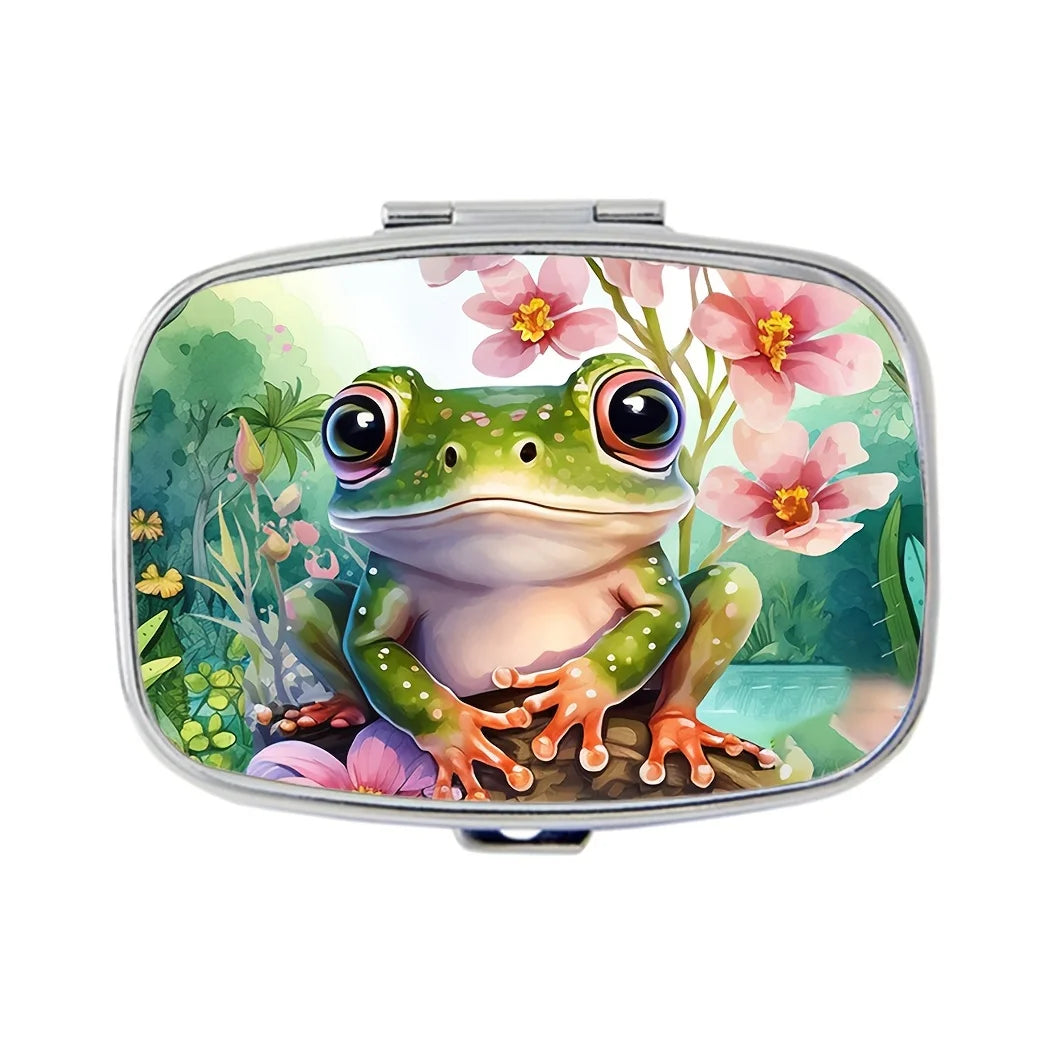 Colorful Metal Pill & Jewelry Organizer Box