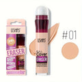 Sponge Tip Concealer & Liquid Foundation — Full Coverage for All Skin Types