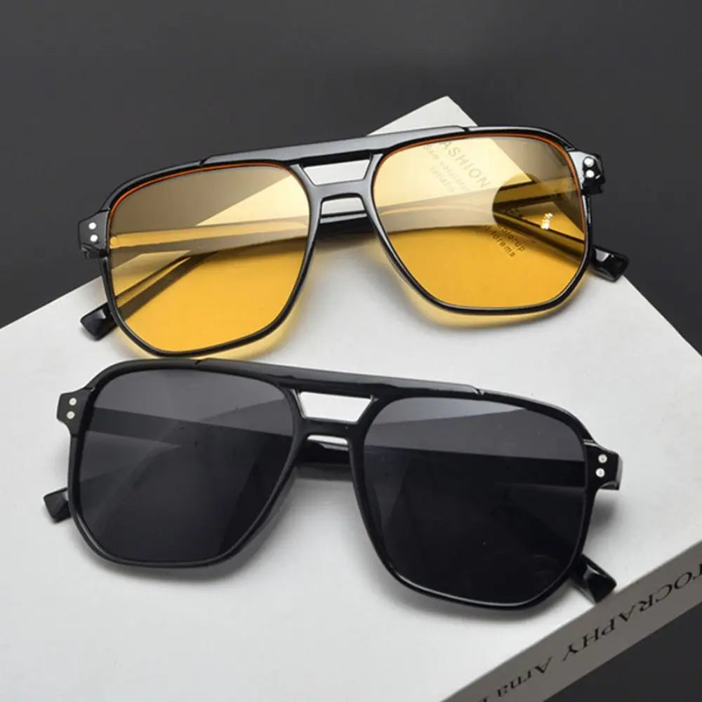 Punk Square Frame Retro Sunglasses | Anti-UV Beach Eye Protection Shades for Men & Women