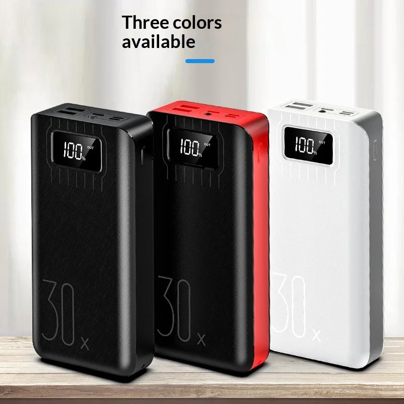 30000mAh Power Bank — High-Capacity Portable Charger for Phones & Tablets