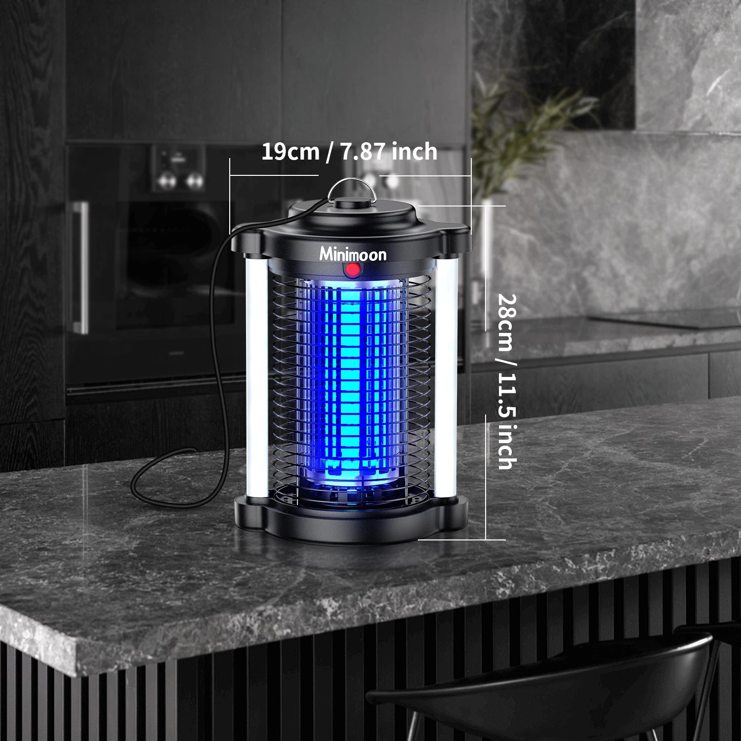 Outdoor Bug Zapper 4200V 15W — LED Mosquito Zapper & Electric Fly Trap for Yard & Backyard