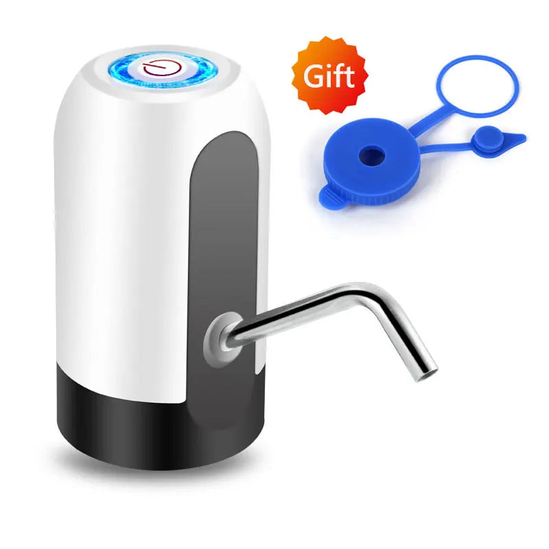 19-Liter Water Bottle Pump — USB Charging Automatic Electric Dispenser with Universal Cap