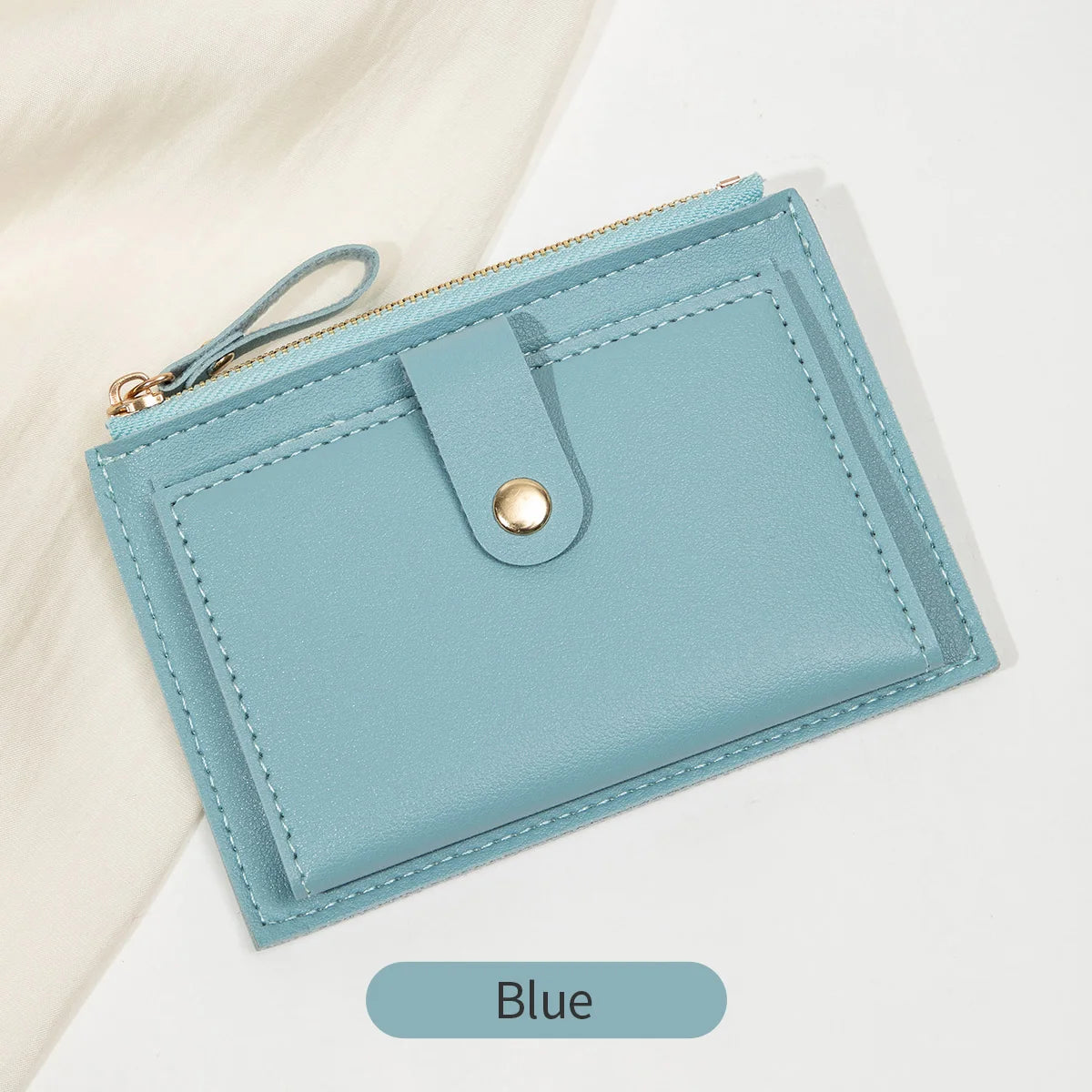 Minimalist Ultra-Thin PU Leather Women's Wallet – Short Zero Wallet & Credit Card Holder in 5 Colors