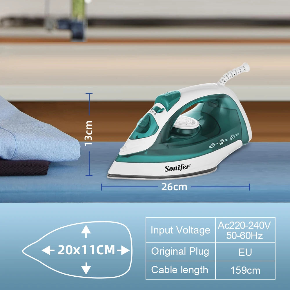 Portable Mini Steam Iron & Garment Steamer — Adjustable Ceramic Soleplate (v2)