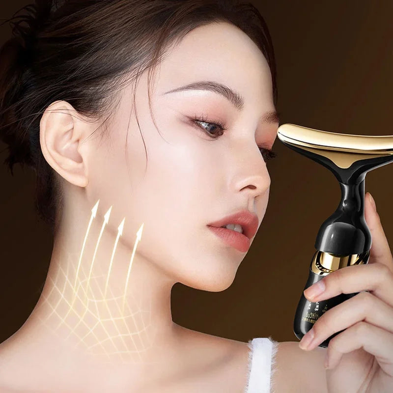Microcurrent Face Lifting Device – Neck, Eye & Facial Skin Rejuvenation Anti-Aging Massager