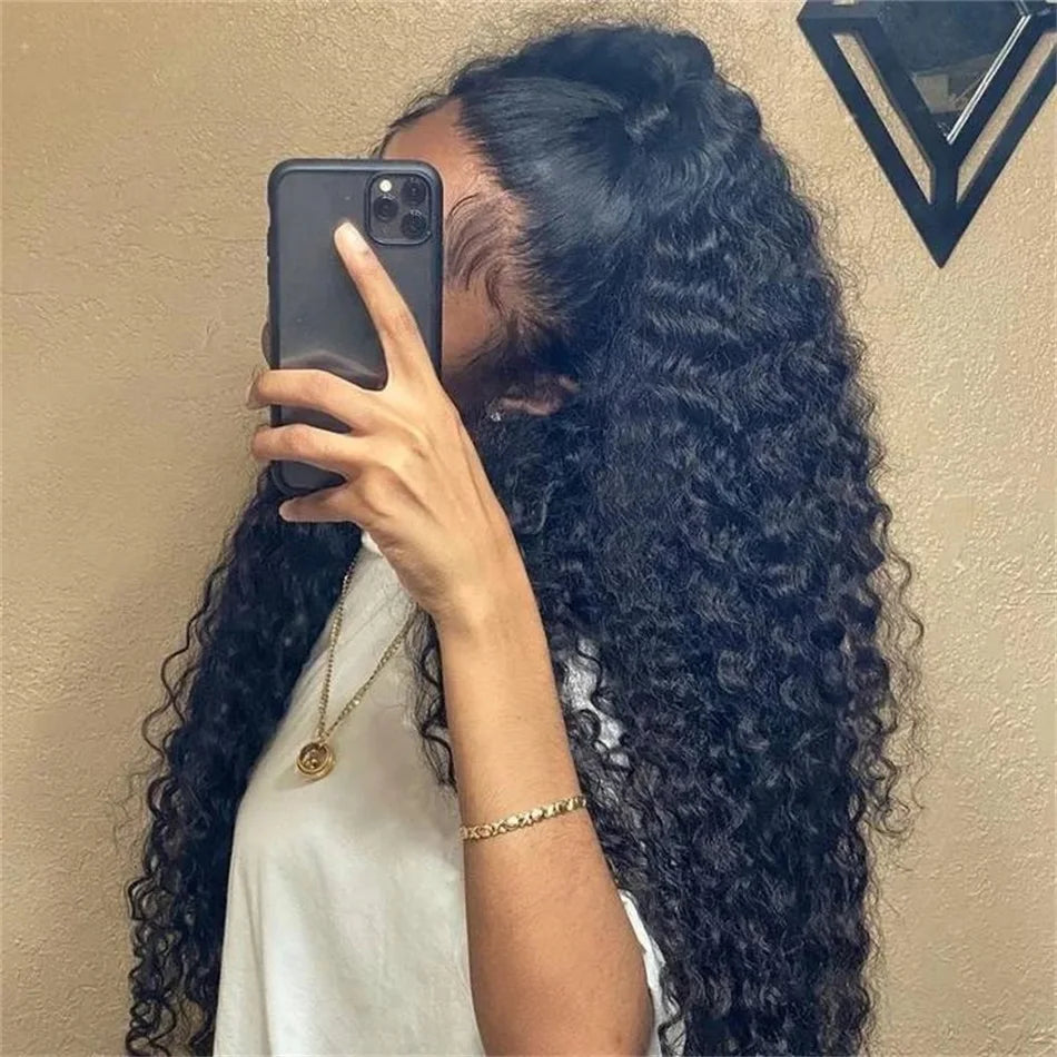 Rosabeauty 34 36inch Hd 13x4 13x6 Curly Wigs Deep Wave Frontal Wig Brazilian Curly Human Hair Wig Loose Water Wave Wig For Women