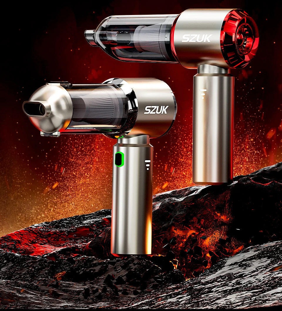 SZUK C012MAX Cordless Car Vacuum Cleaner – Strong Suction Wireless Handheld & Air Blower