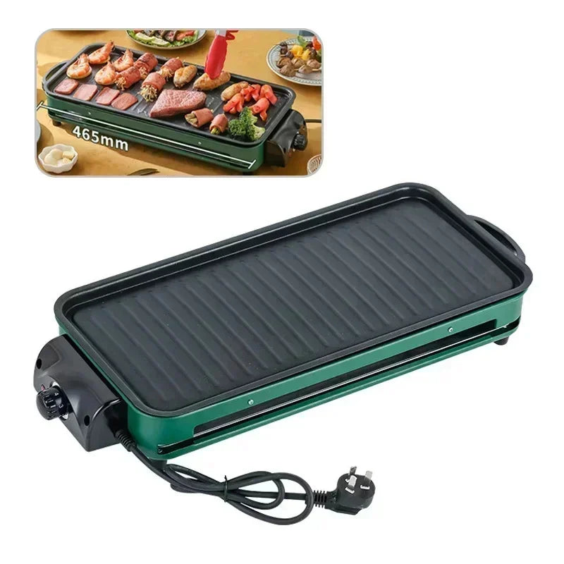 220V 1500W Smokeless Electric BBQ Grill – Korean-Style Indoor Barbecue Rack & Oven