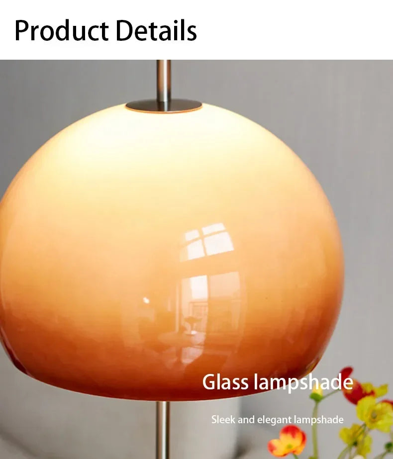 Orange Mushroom Lamp – Floor & Table Options
