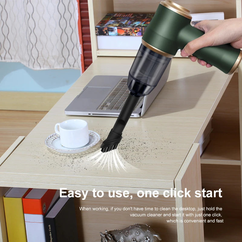 Wireless Portable Handheld Vacuum Cleaner — 7W Cordless Mini Vac for Car, Carpet, Sofa & Keyboard