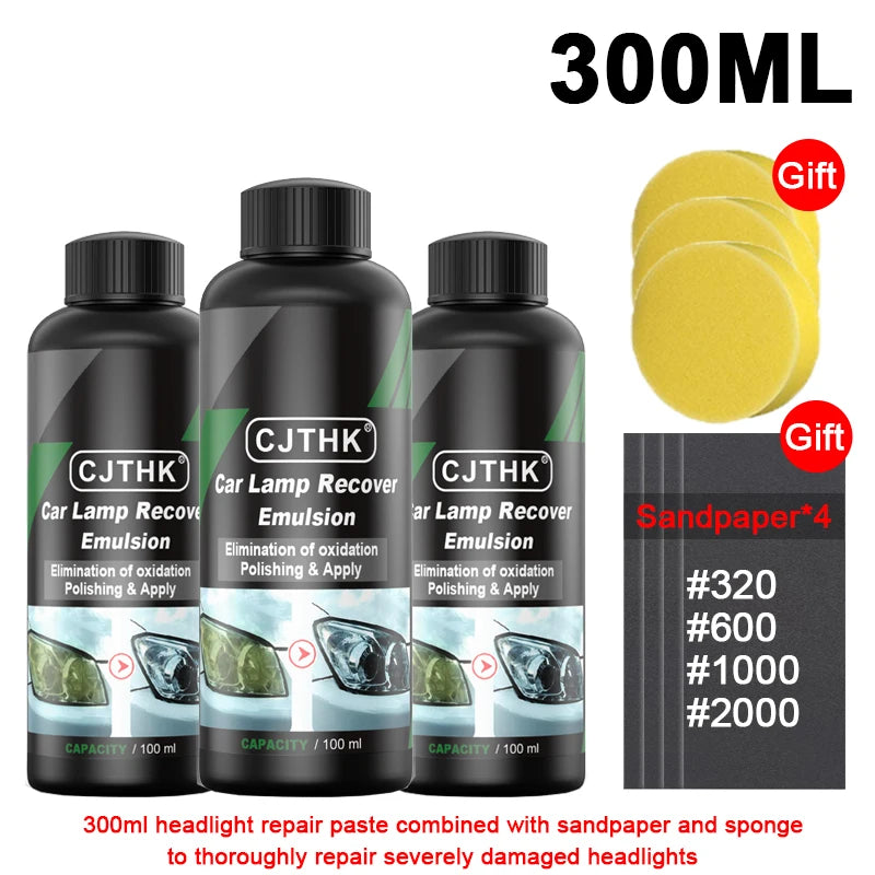 Car Headlight Restoration & Polish Kit