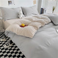 Plaid Double-Sided Quilt Cover – Skin-Friendly Duvet Cover, Single to King (No Pillowcase)