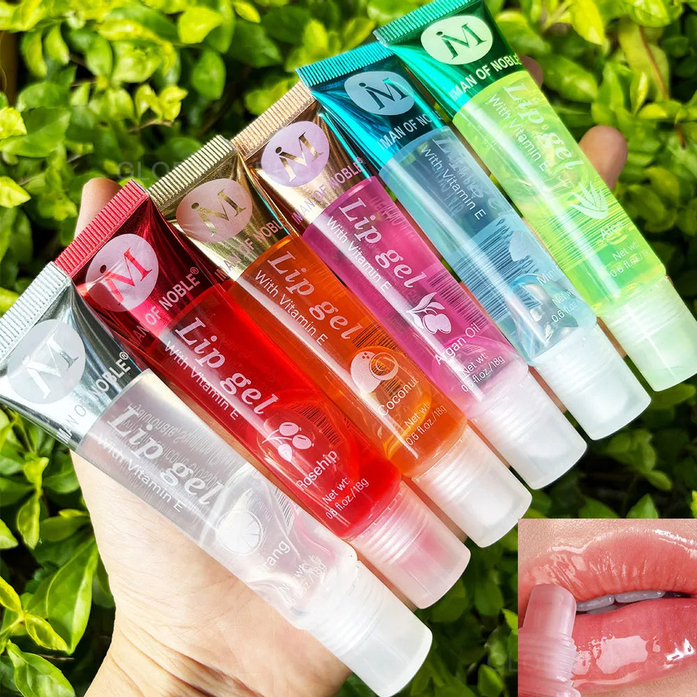 6-Piece Fruity Lip Gloss Set — Hydrating Glossy Clear Lip Gel