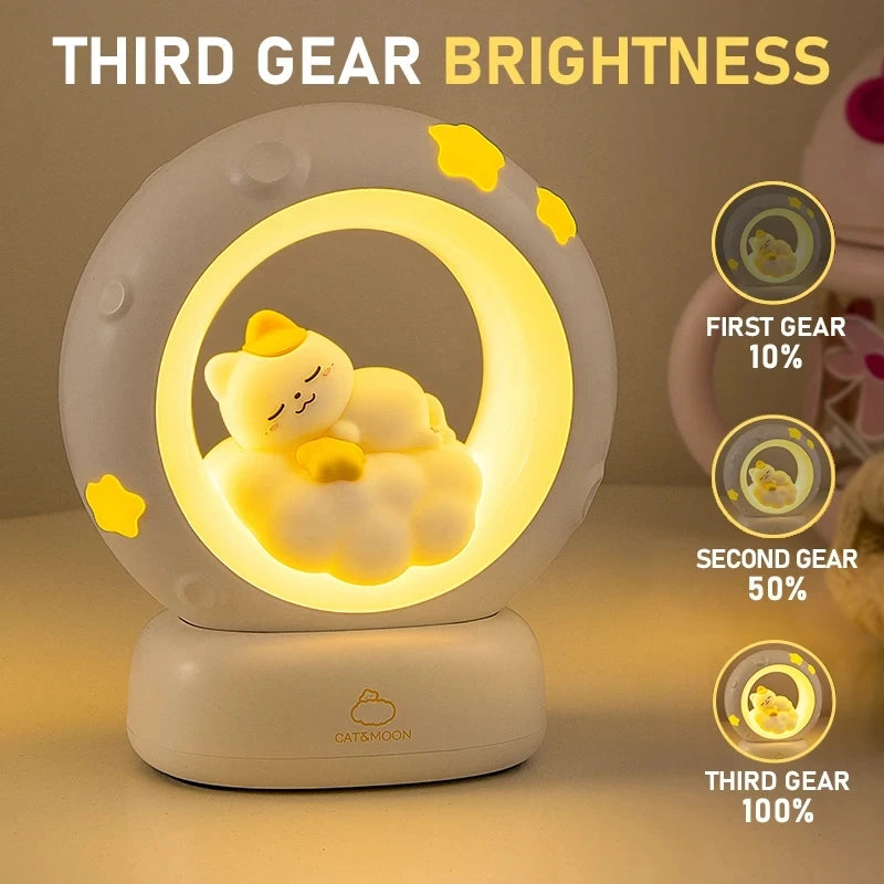 Animal Touch Night Light – Cat, Panda & Rabbit