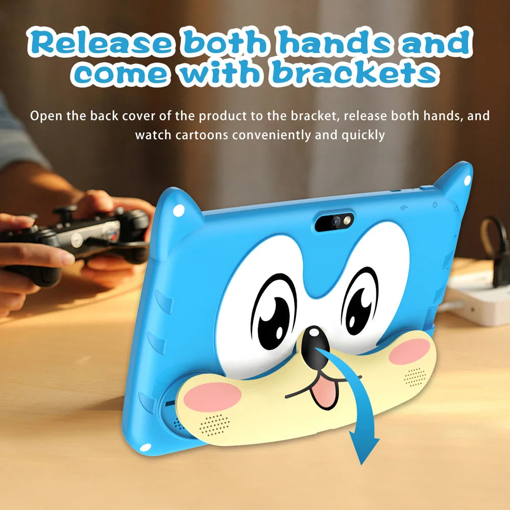 BDF 7" Kids Tablet – 4GB RAM, 64GB, Android 13, 5G Wi-Fi, Dual Camera