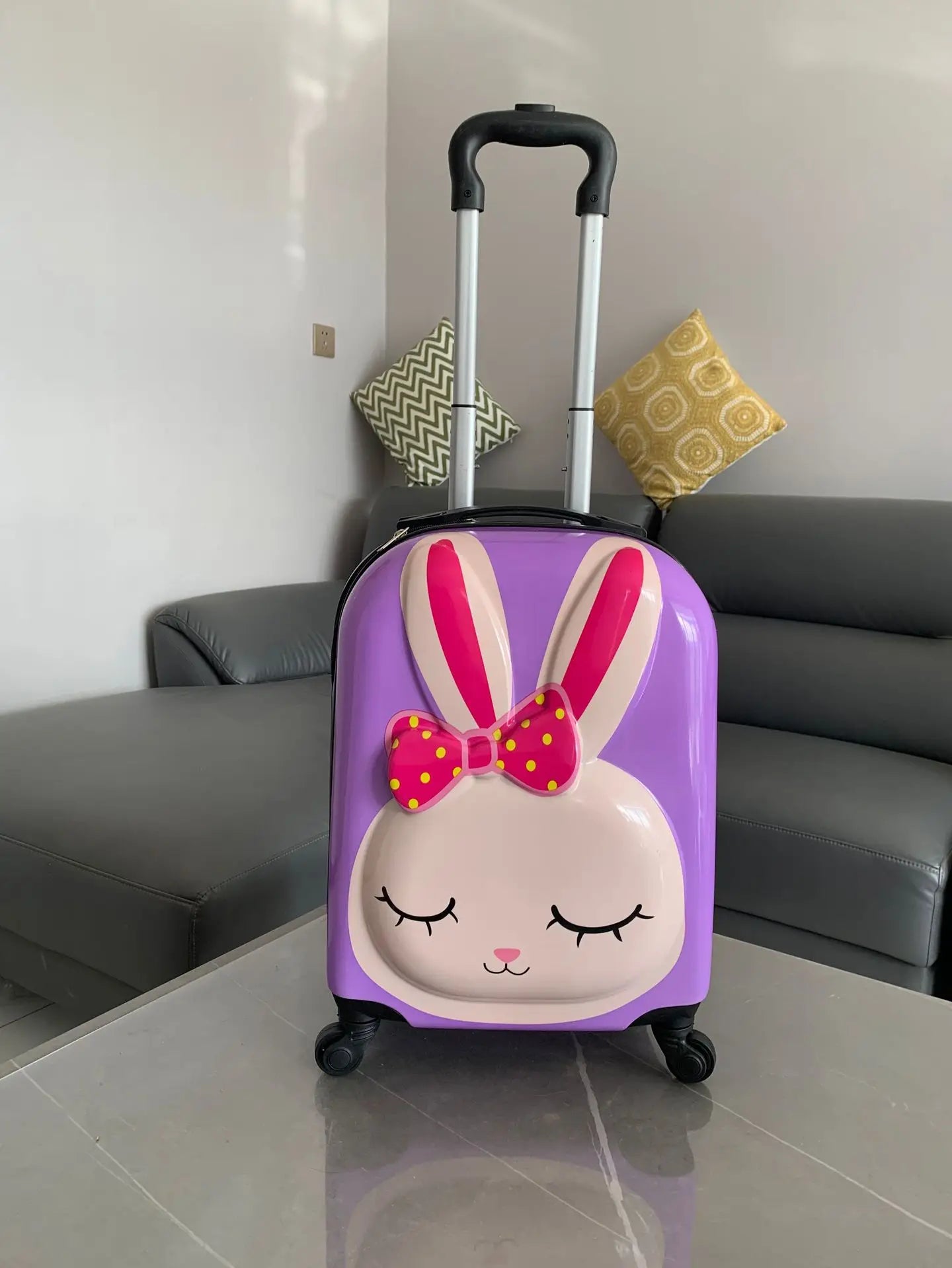 18" 3D Animal Kids Spinner Suitcase — ABS Hard Shell Carry-On for Young Travelers