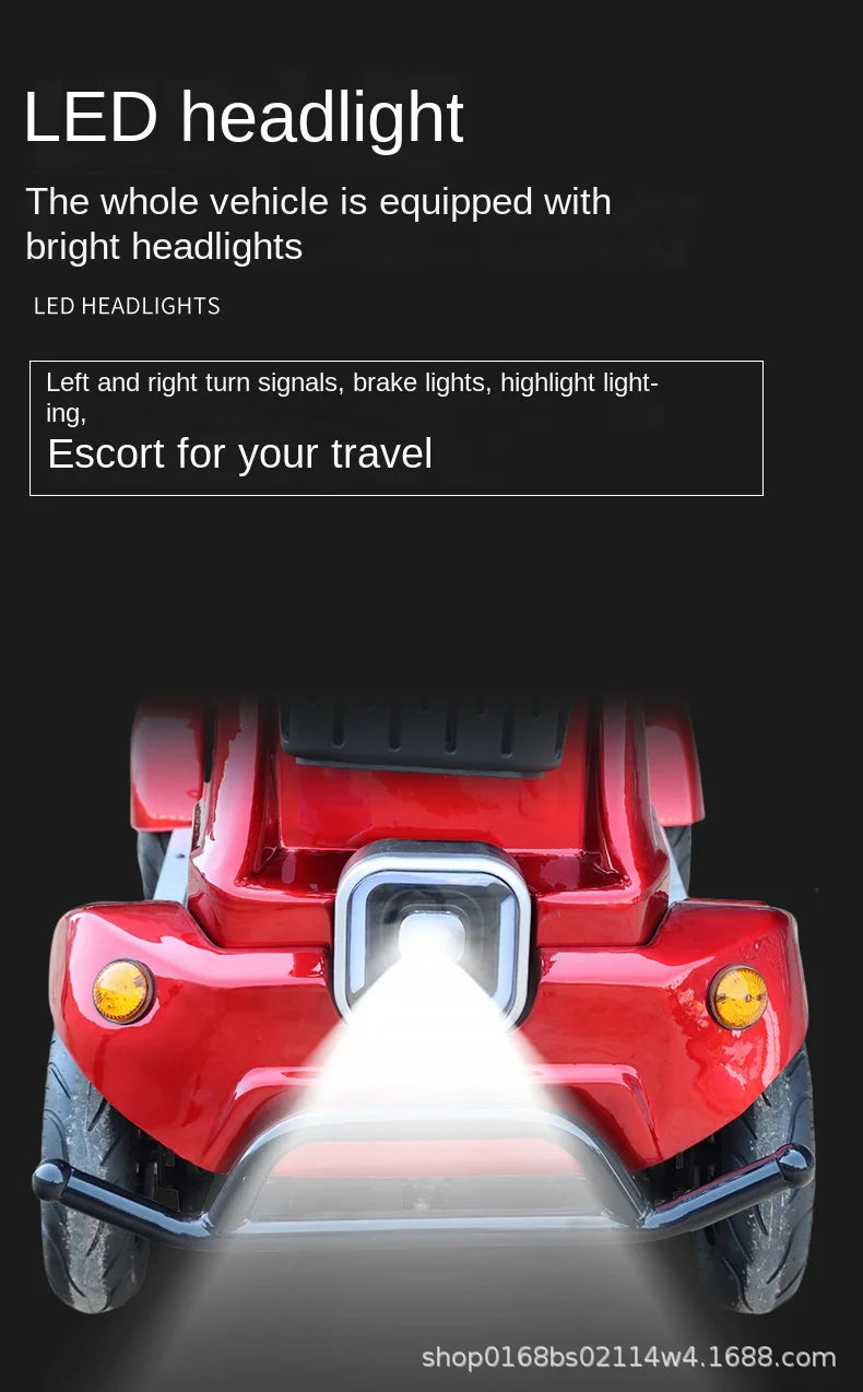 650W 4-Wheel Mobility Scooter – 60–110 km Range