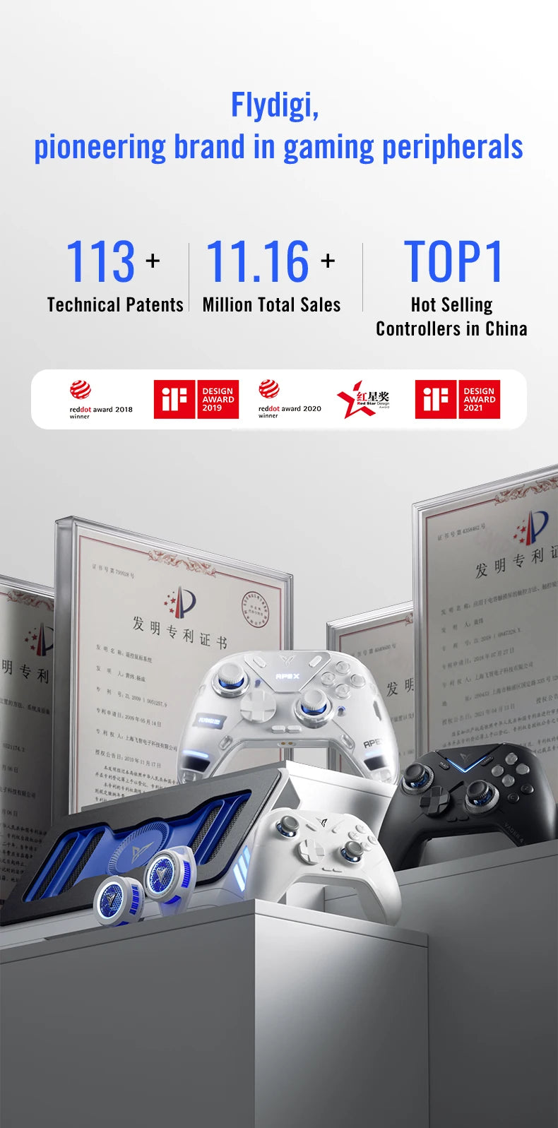 Flydigi Vader 4 Pro Wireless Gaming Controller — Hall Effect, Multi-Platform & Back Buttons