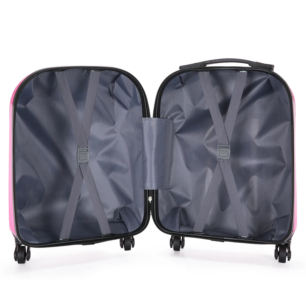 18-Inch ABS Kids’ Spinner Suitcase – Cute Animal 3D Design