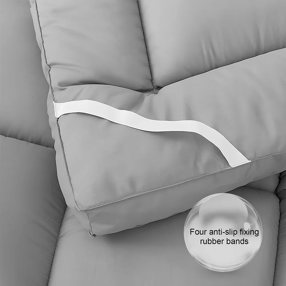 Thickened 3D Fiber Mattress – Soft Cushion, Non-Slip with Band, Multiple Sizes, Bedroom Mattress