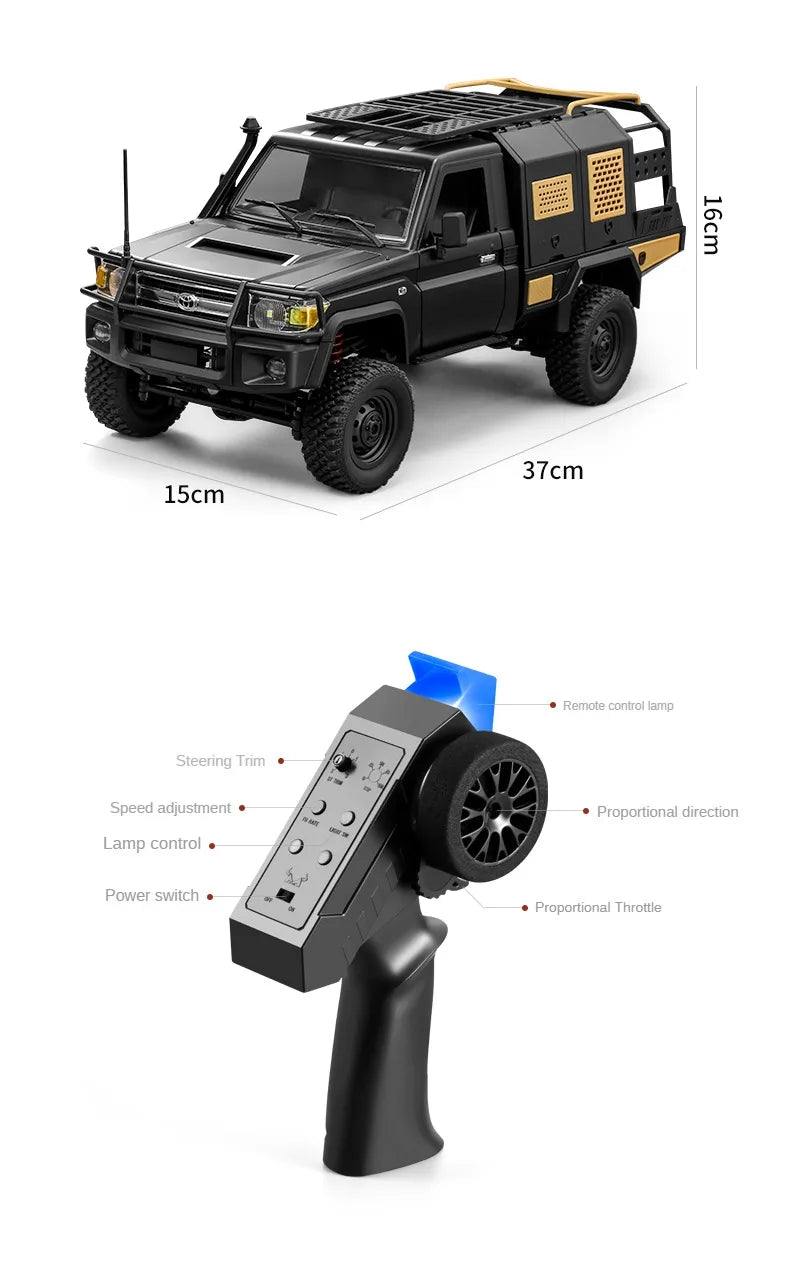 MN82 / MN82S / LC79 1:12 Scale 4WD RC Pickup Truck – Remote Control Off-Road Crawler for Kids