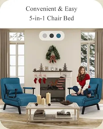 Sofa, Bed & Charging Station in One — TYBOATLE 65" Futon Sofa Bed | 2 USB Ports, Tufted Linen, Adjustable Loveseat for Small Spaces