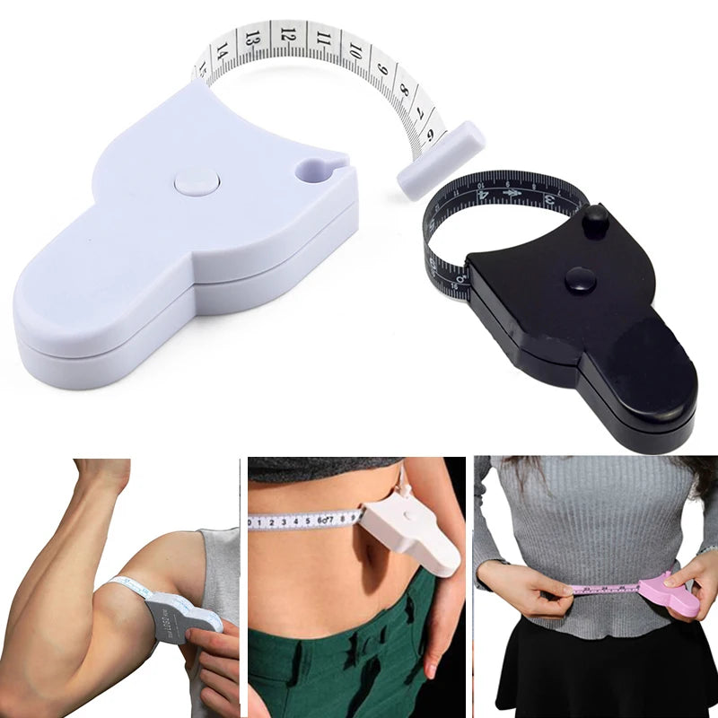 Self-Tightening Body Measuring Tape — 150cm Retractable Tailor Ruler