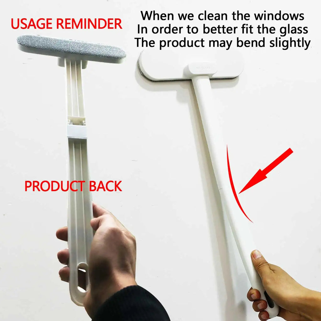 Multifunctional Long Handle Window Brush – Wet & Dry Glass, Sofa, Wall & Pet Hair Cleaning Brush