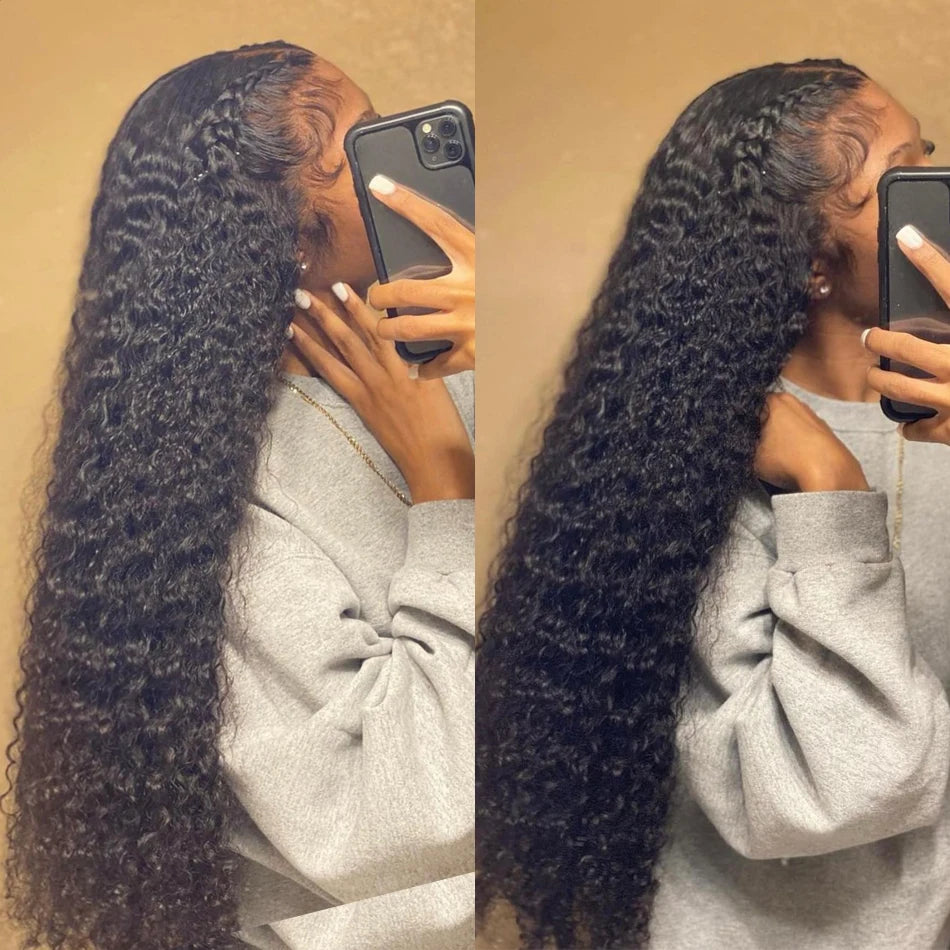 Rosabeauty 34 36inch Hd 13x4 13x6 Curly Wigs Deep Wave Frontal Wig Brazilian Curly Human Hair Wig Loose Water Wave Wig For Women