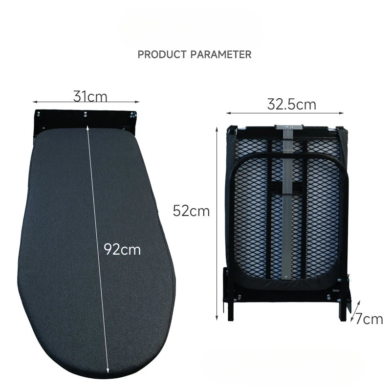 Wall-Mounted Foldable Ironing Board — Space-Saving Metal Press Board