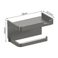 Wall-Mounted Toilet Paper & Storage Rack — Multi-Use Bathroom & Kitchen Organizer