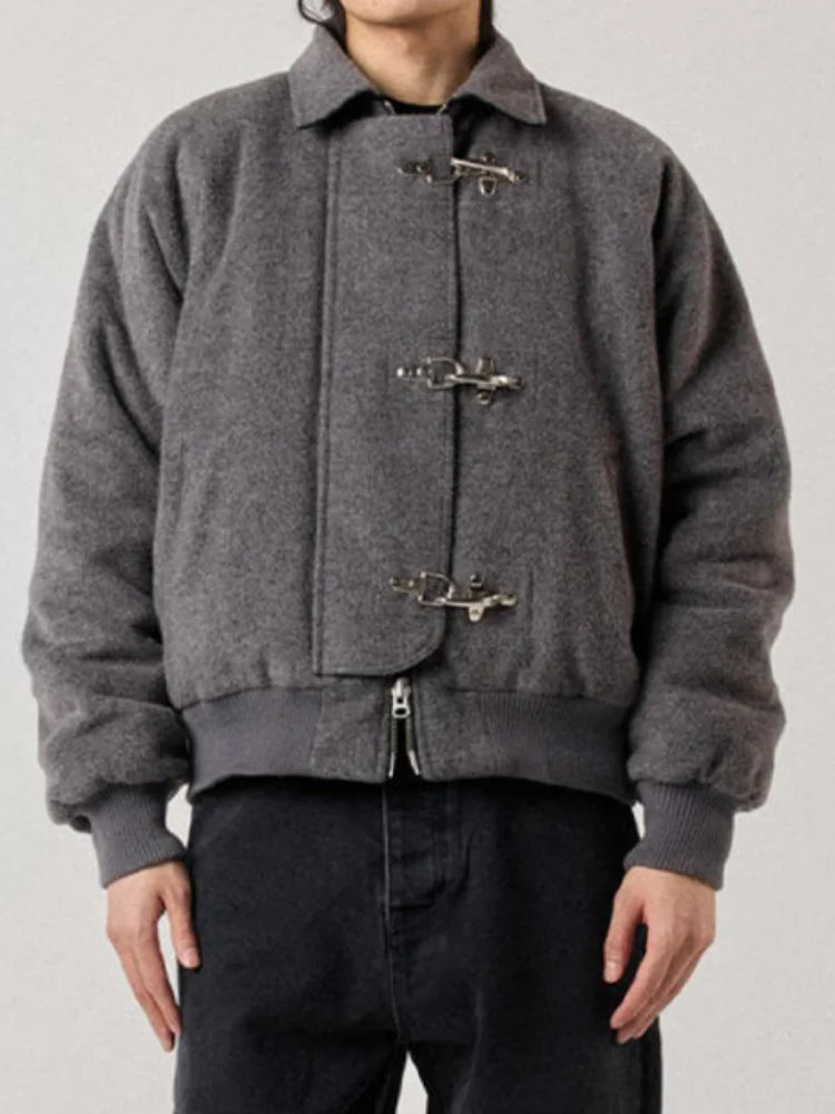 Women's Vintage Autumn Winter Jacket – Loose Lapel Coat Full Sleeve High Streetwear Outwear