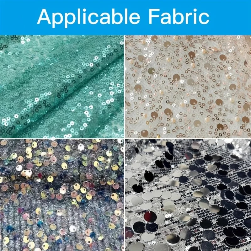 Bead Sequin Press Foot for Wedding Dresses Fashion Clothes Fabric No Need to Hammer Beads Fixed Press Foot
