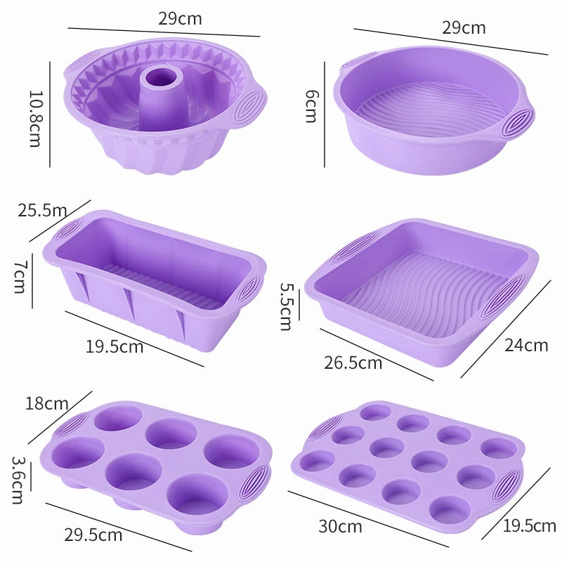 Pink Silicone Bakeware – Cake, Muffin & Loaf Molds
