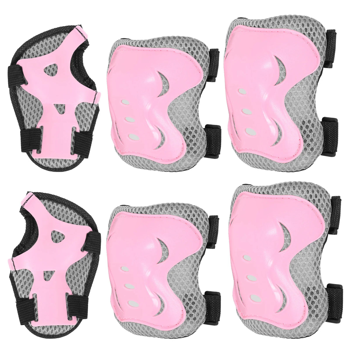 6-Piece Kids Protective Gear Set – Knee Pads, Elbow Pads & Wrist Guards for Skating, Cycling & Scooter