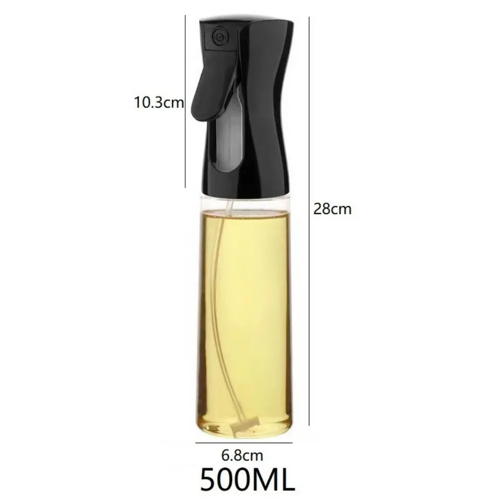 Spray Less. Cook Better. — Reusable Oil Mist Spray Bottle | Food Grade, Olive Oil & Vinegar Dispenser, 200/300/500ml, Black & White