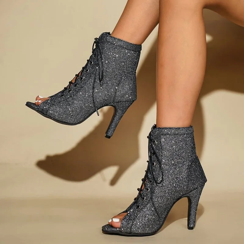 Women's Sexy High Heel Dance Sandals – Open-Toe Jazz Dance Heels