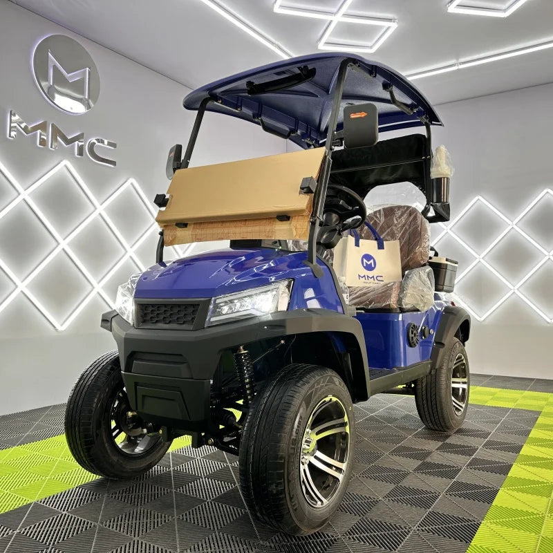 Grey Electric Golf Cart — 4 Seater 48V/60V/72V 5KW Street Legal Hunting Cart